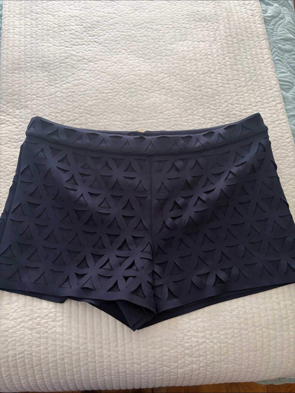 Lilly Pulitzer Navy Laser-Cut Skort Shorts